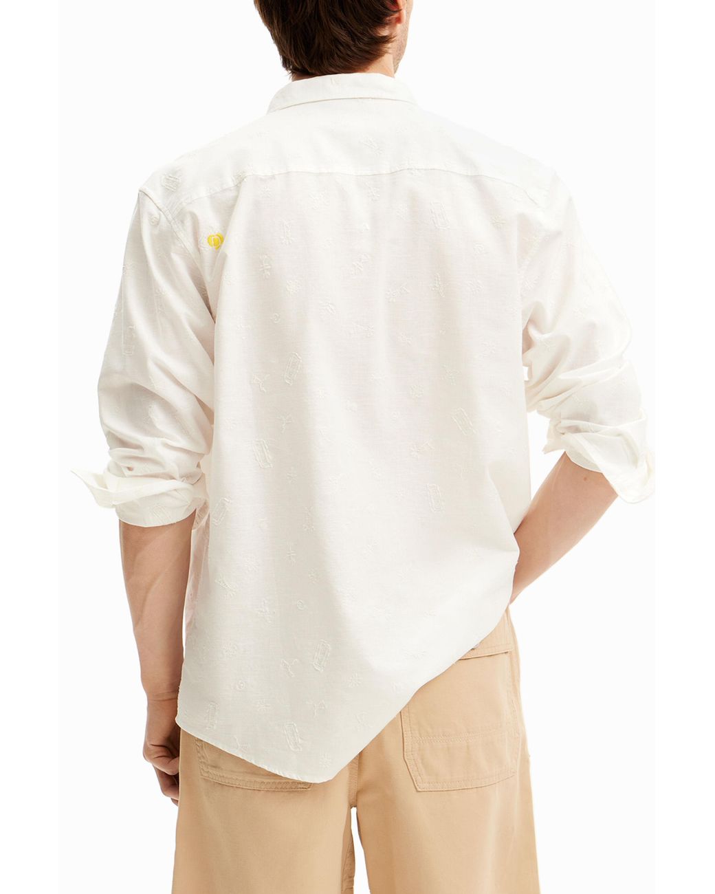 Desigual White Long-Sleeve Shirt for men