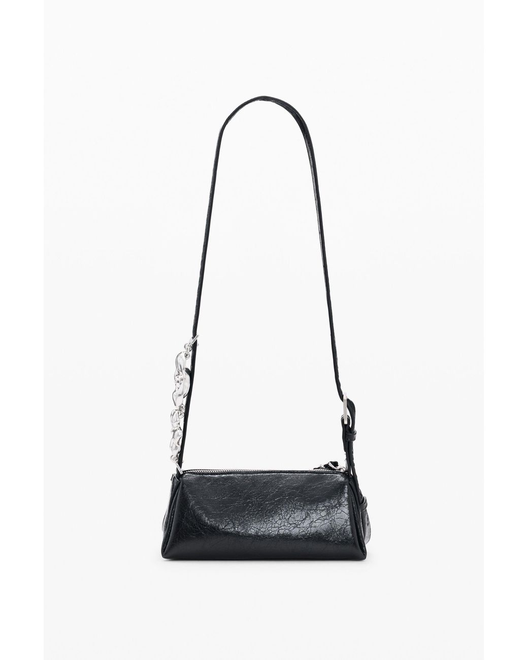 Desigual Black Small Bag With Charms, Polyurethane