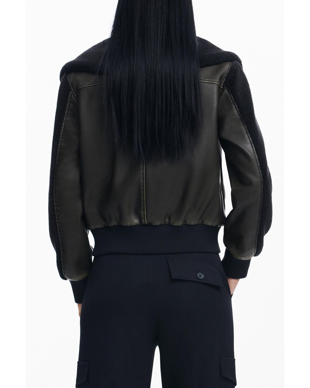 Desigual Black Bomber Jacket