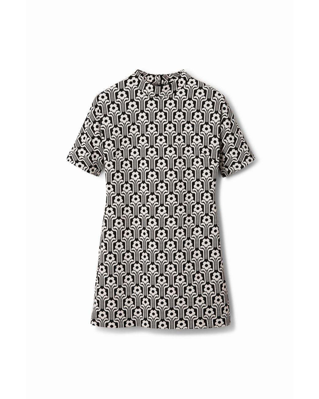 Desigual Black Retro Short Dress