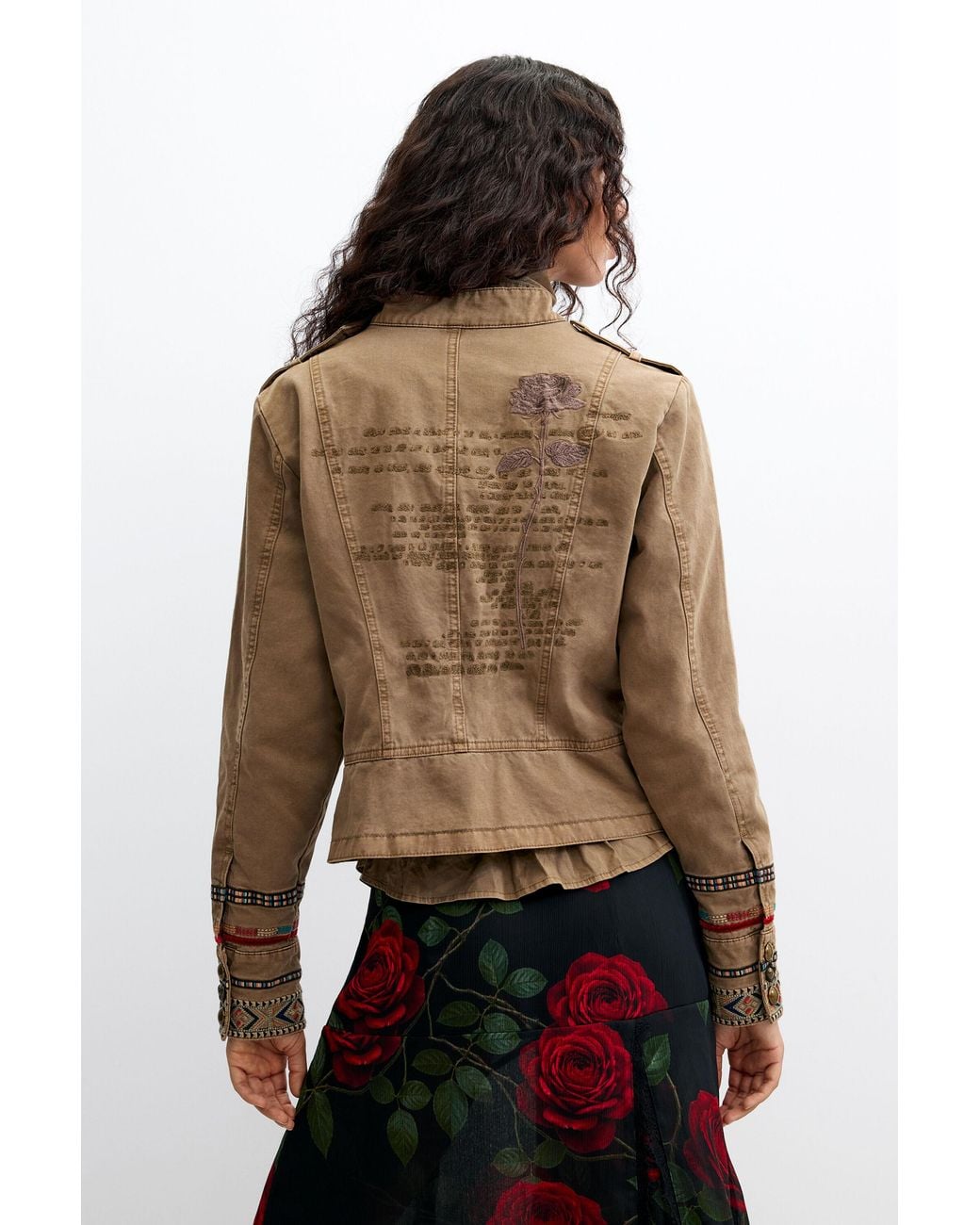 Desigual Brown Regular Cotton Jacket, Cotton