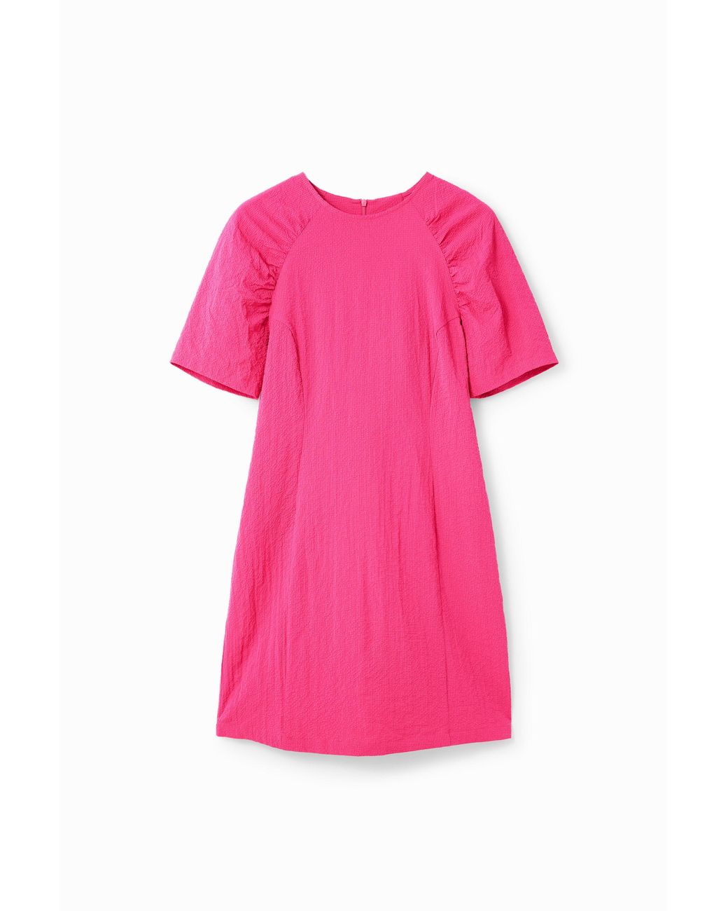 Desigual Pink Short Textured Dress