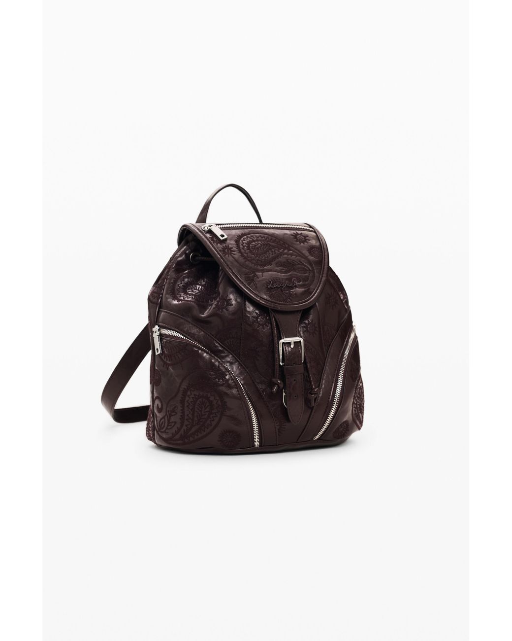 Desigual Red Small Leather-Effect Backpack, Polyurethane