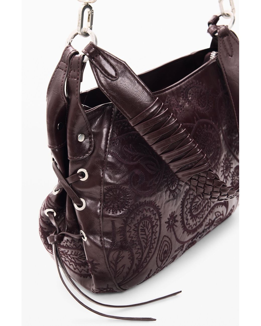 Desigual Purple Medium Shoulder Bag, Polyurethane