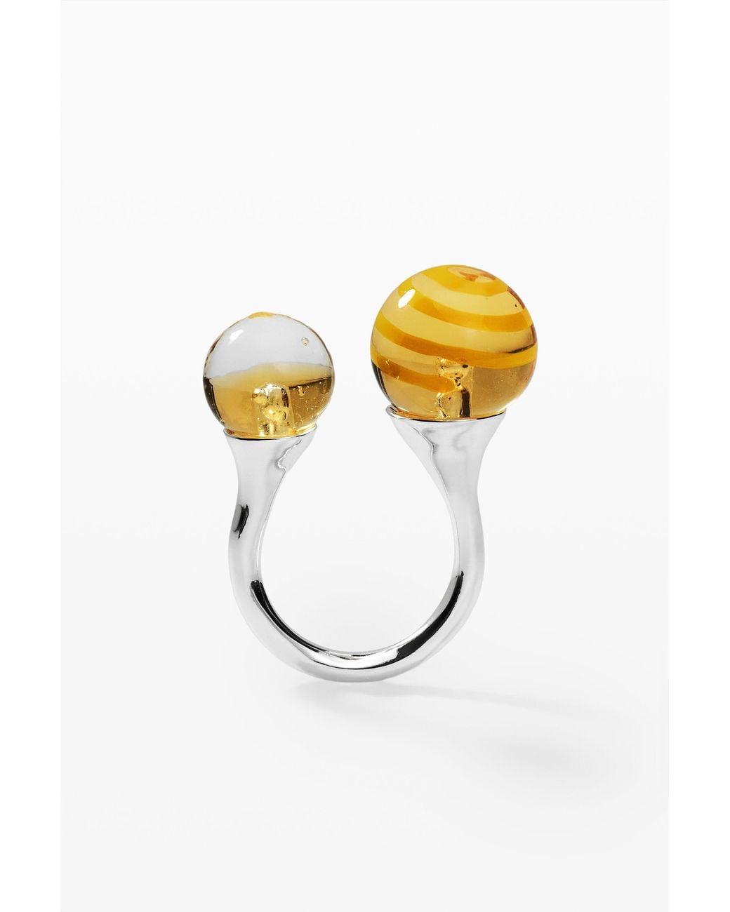 Desigual Metallic Zalio Double Marble Ring
