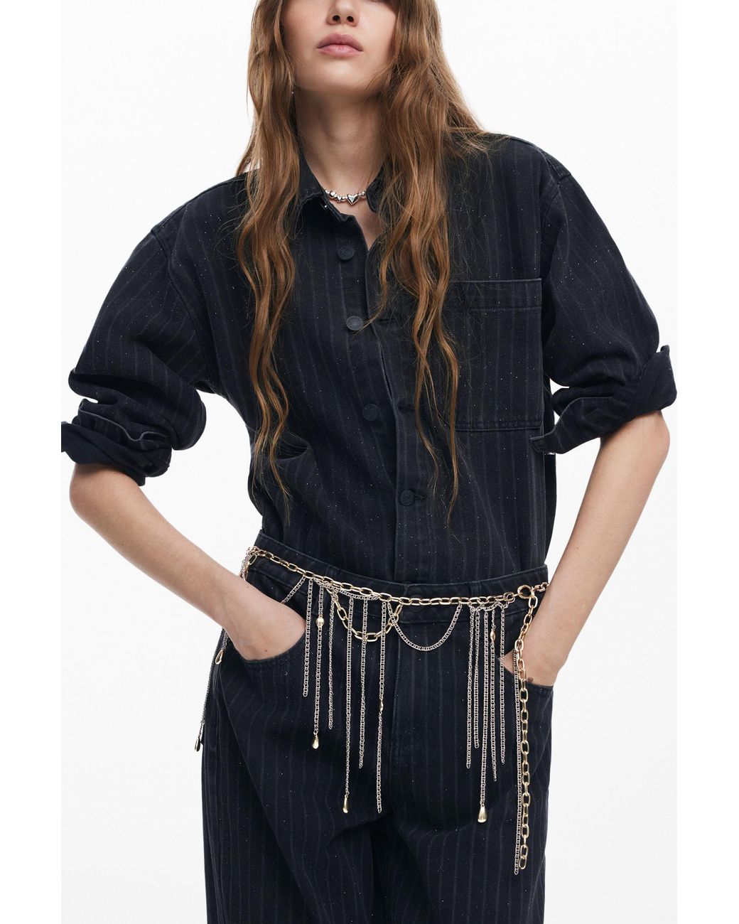 Desigual Blue Denim Trucker Jacket