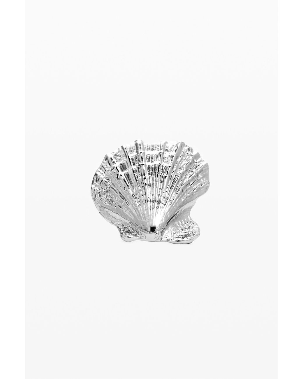 Desigual White Plated Shell Ring Zalio