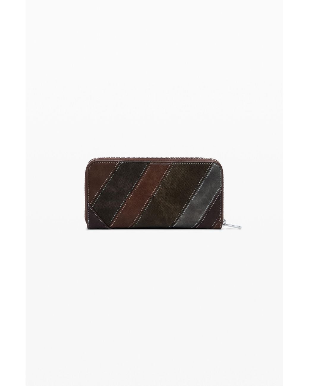 Desigual Black Large Wallet With Decorative Straps, Polyurethane