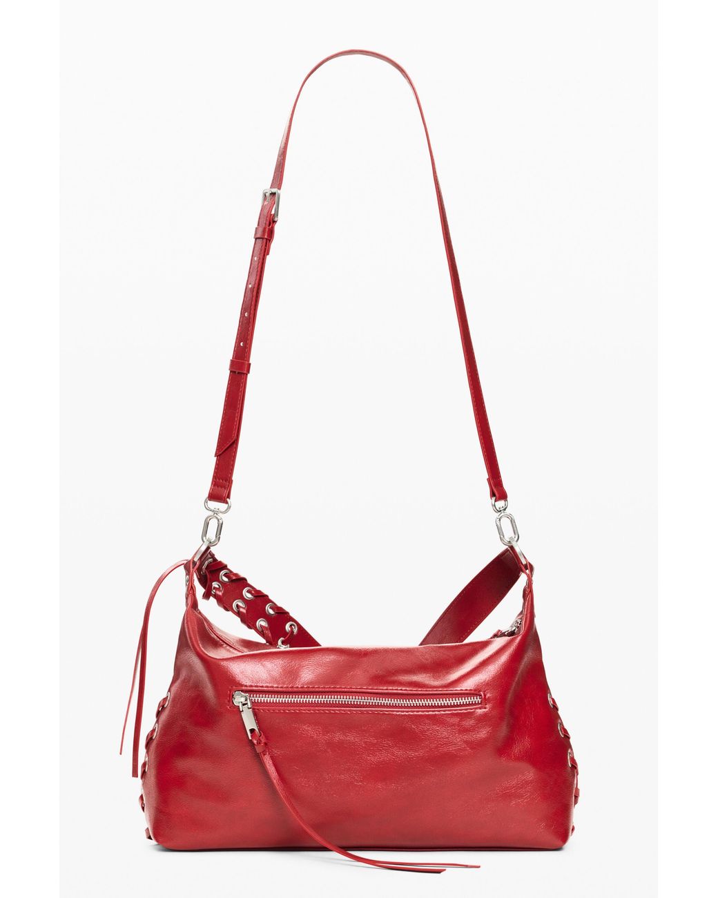 Desigual Red Medium Faux Leather Bag, Polyurethane