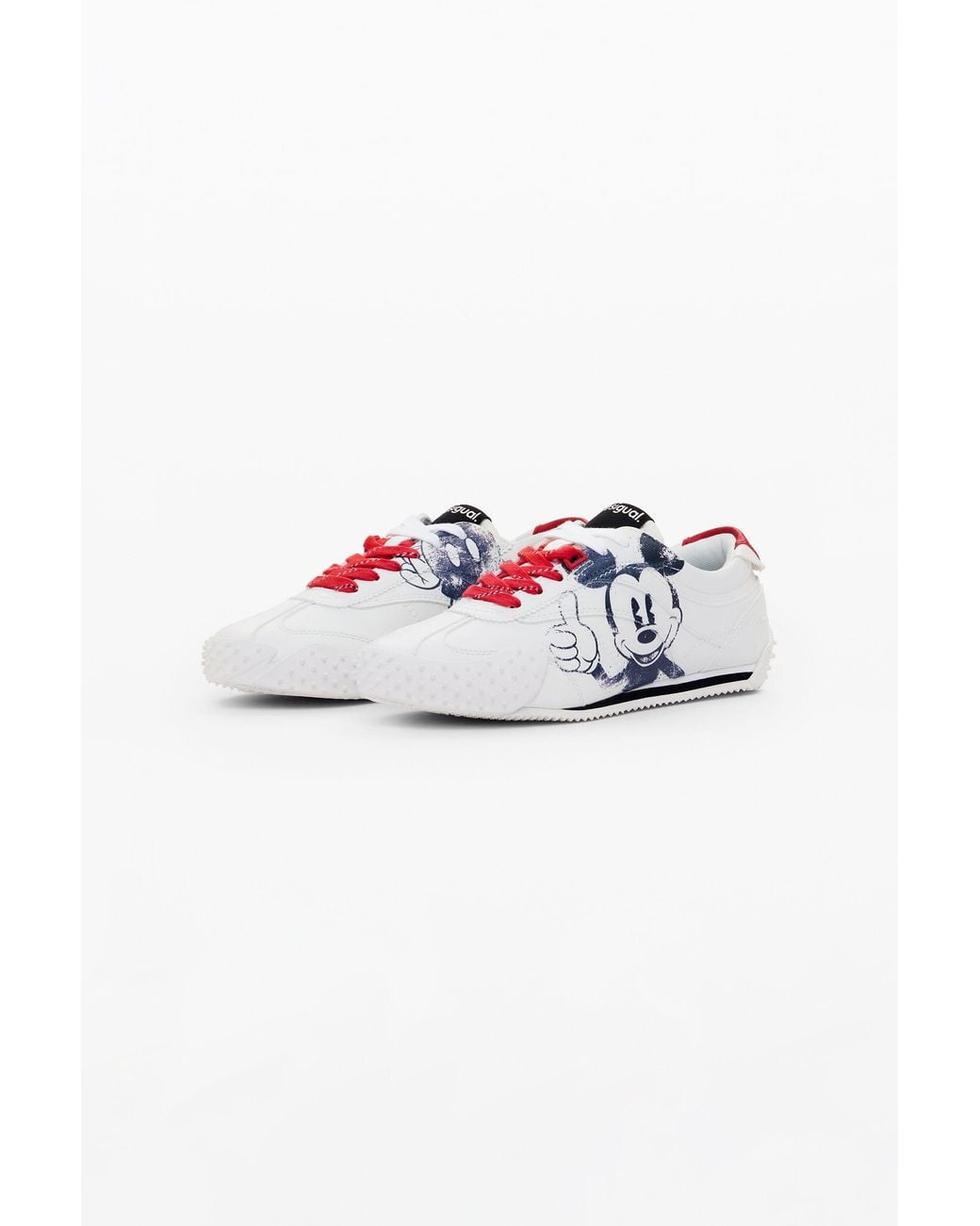 Baskets Mickey Mouse, Polyuréthane, Blanc Desigual en coloris White
