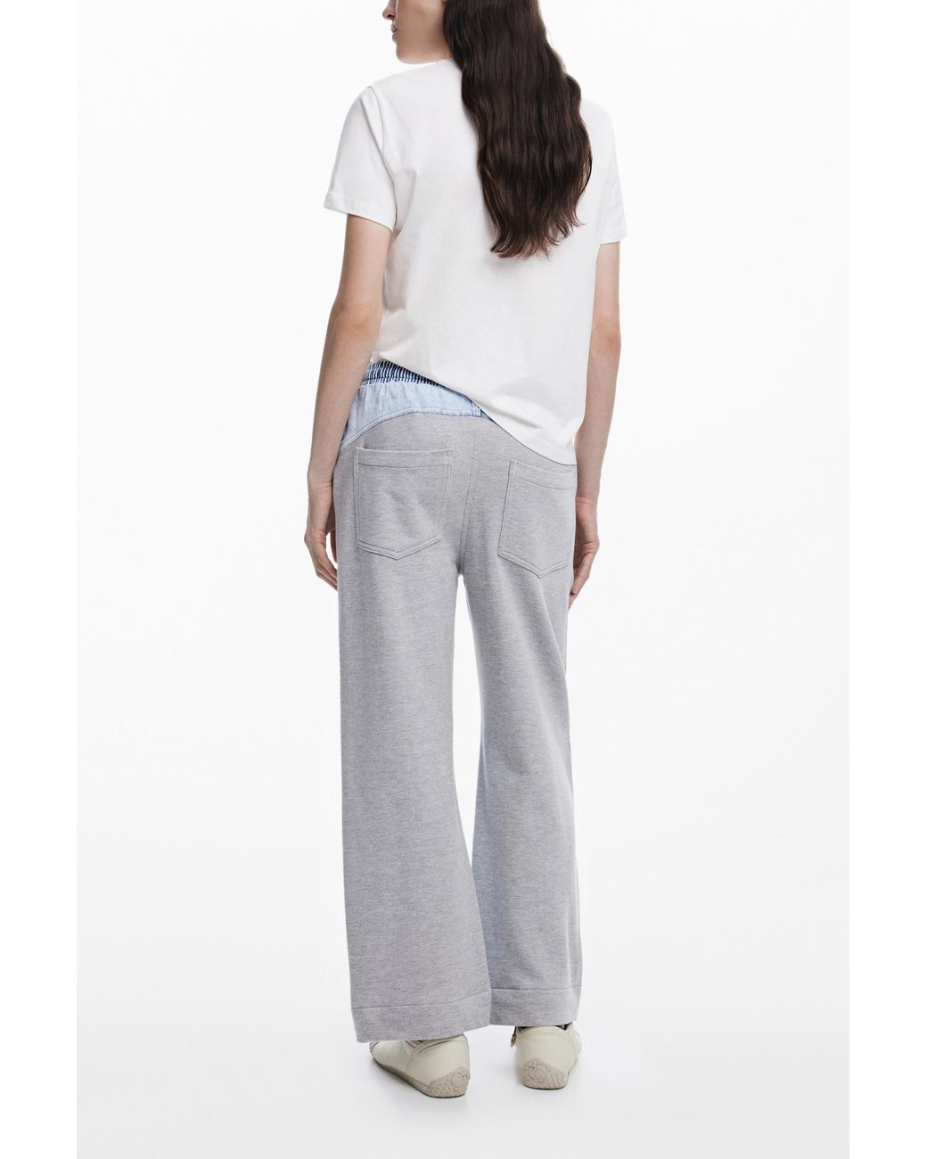 Desigual Blue Cropped Jogger Jeans