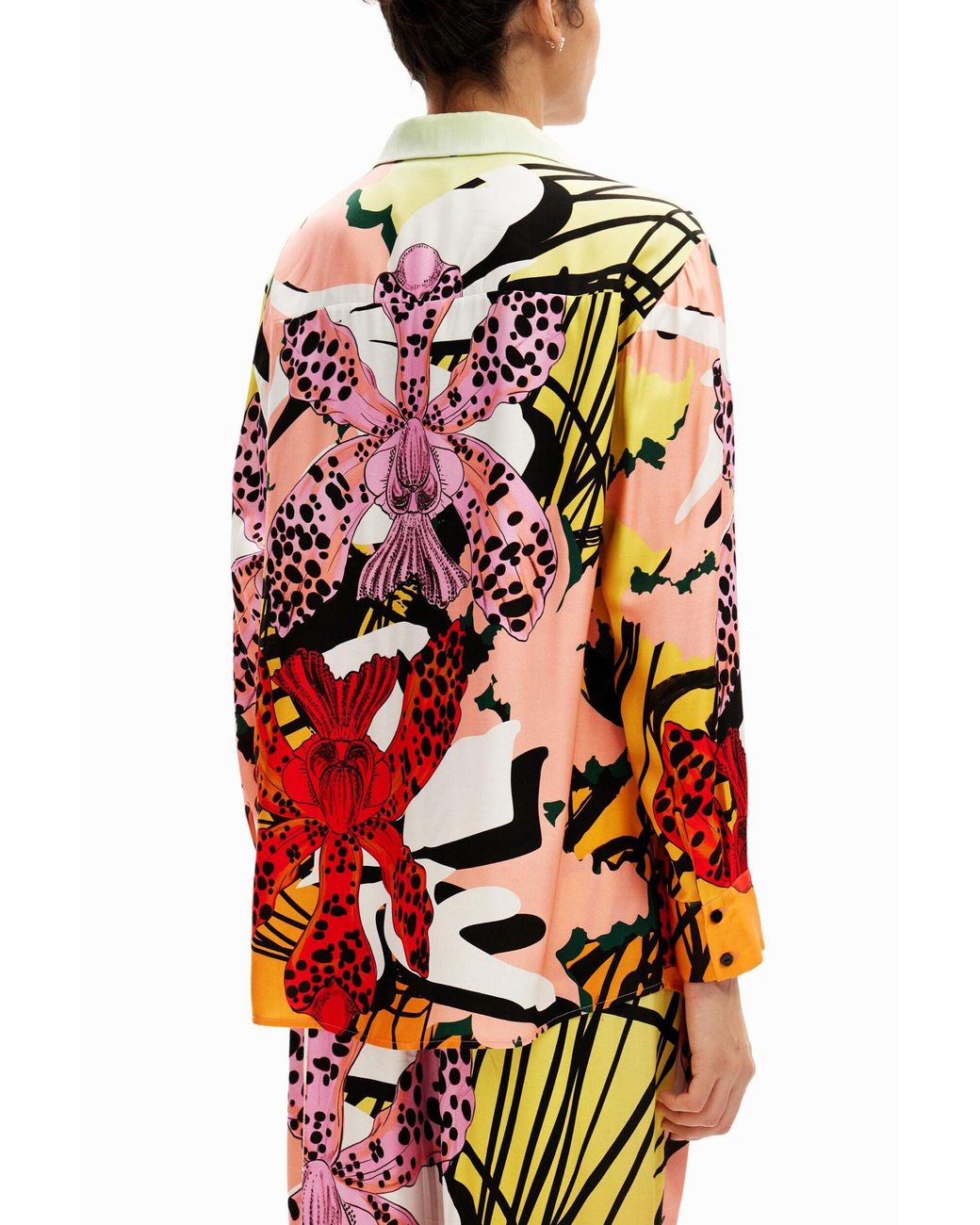 Desigual Red M. Christian Lacroix Orchid Shirt