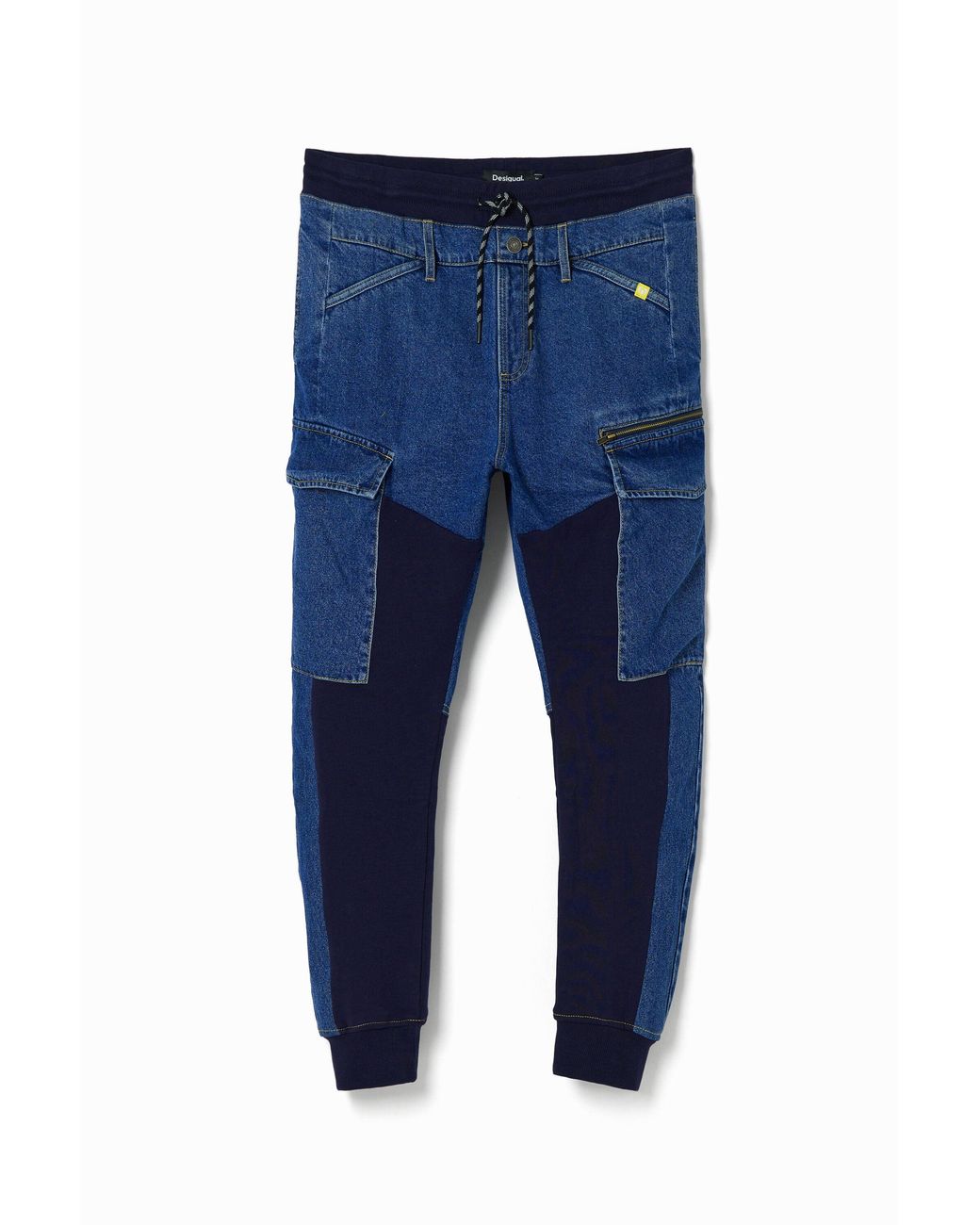 Desigual Blue Hybrid Jogger Jeans, Cotton for men