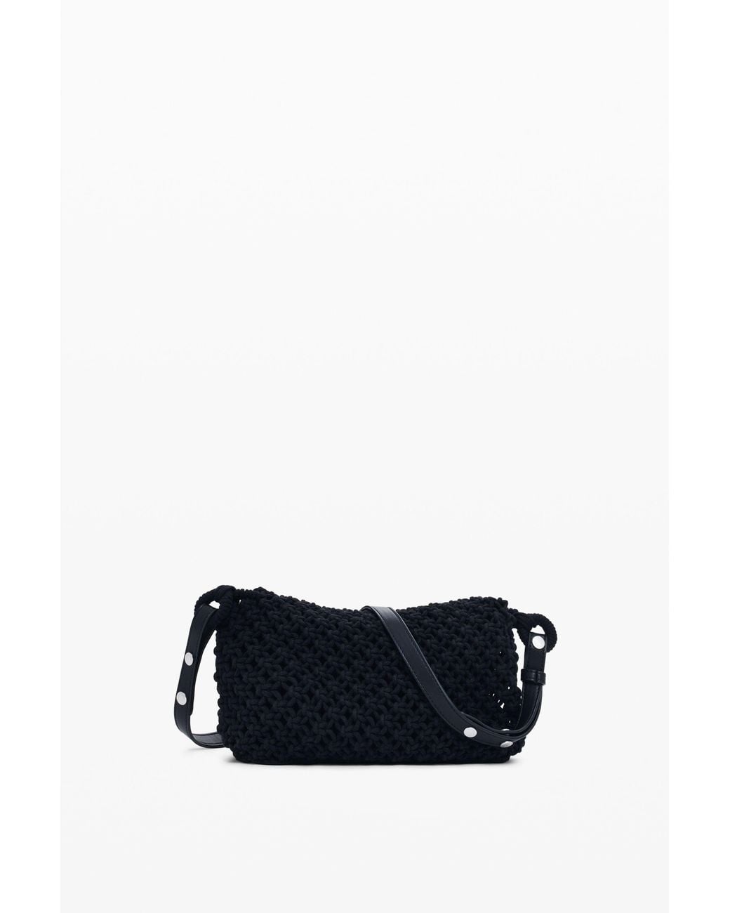 Desigual White Medium Crochet Crossbody Bag