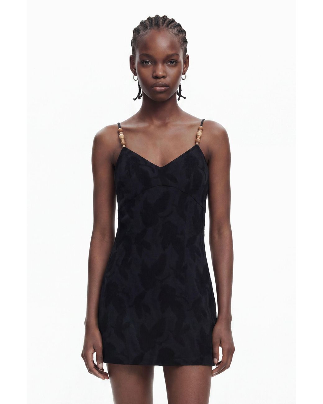 Desigual Blue Beaded Mini Dress