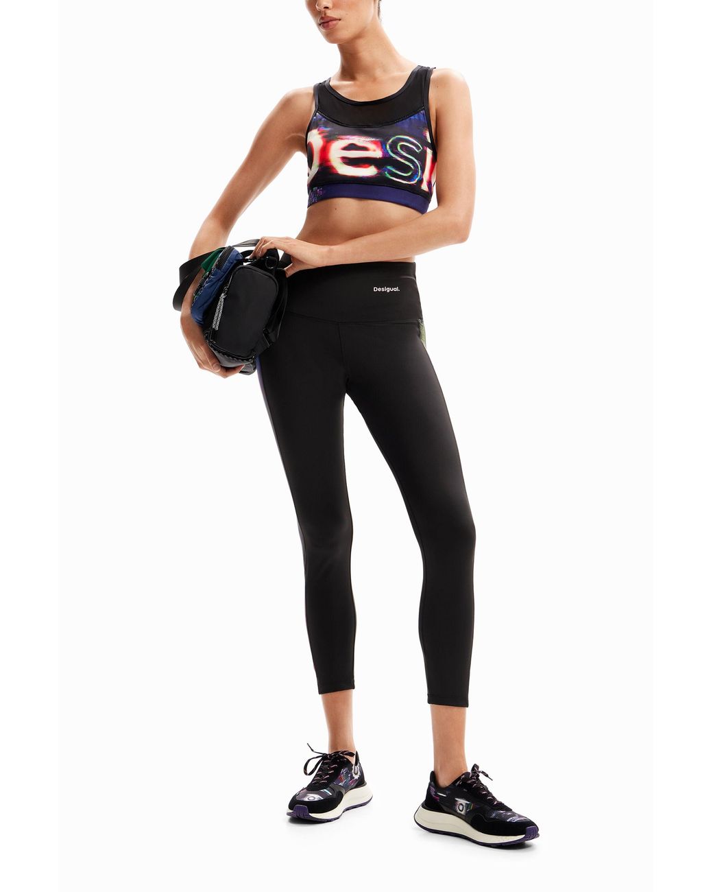 Desigual Black Logo Sport Top