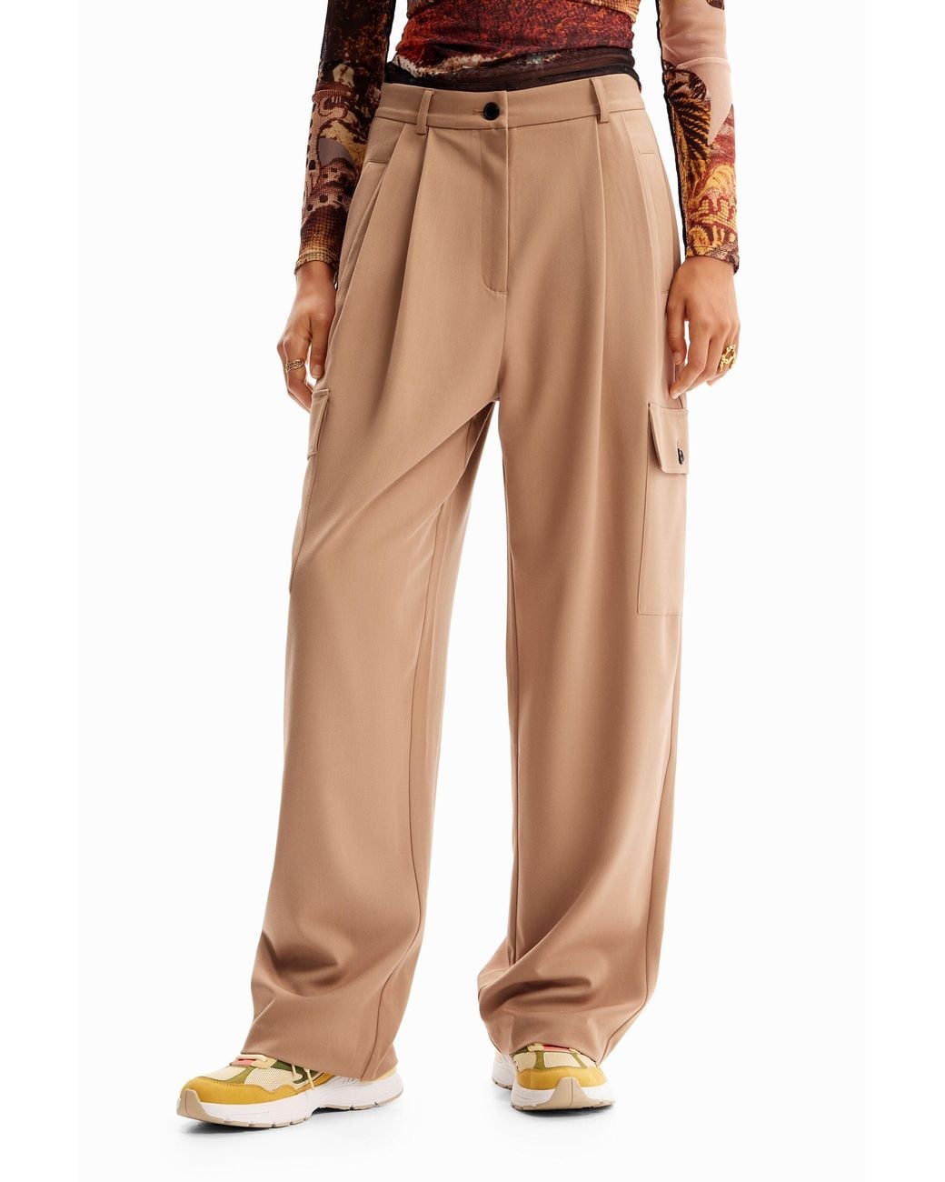 Desigual Brown M. Christian Lacroix Tailored Trousers
