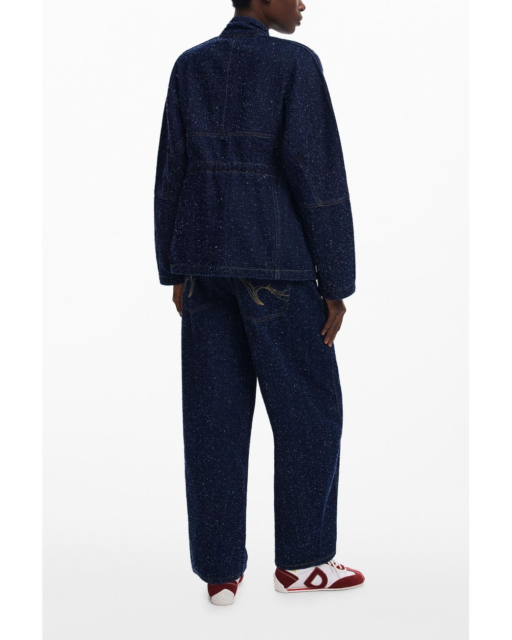 Desigual Blue Trucker Jacket With Pockets