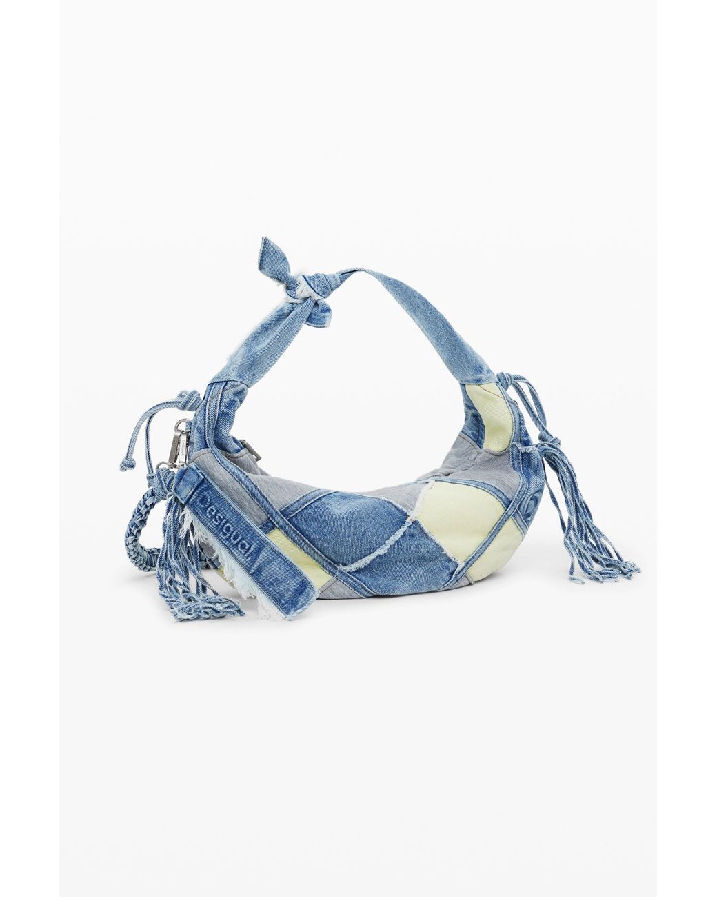 Desigual Blue Medium Patchwork Bag