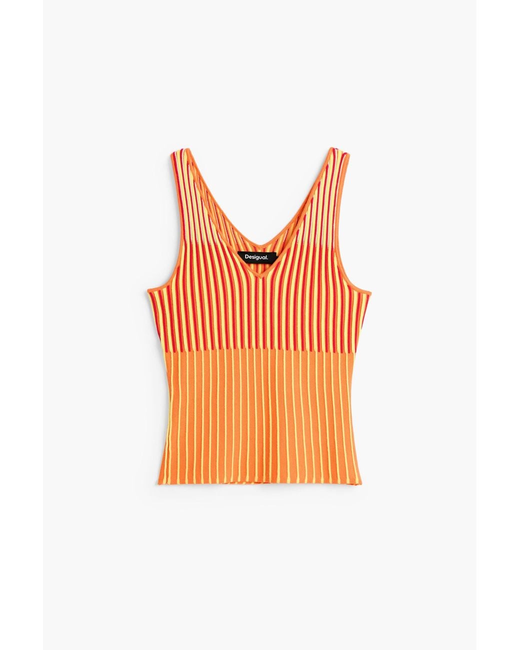 Desigual Blue Sleeveless Knit T-Shirt