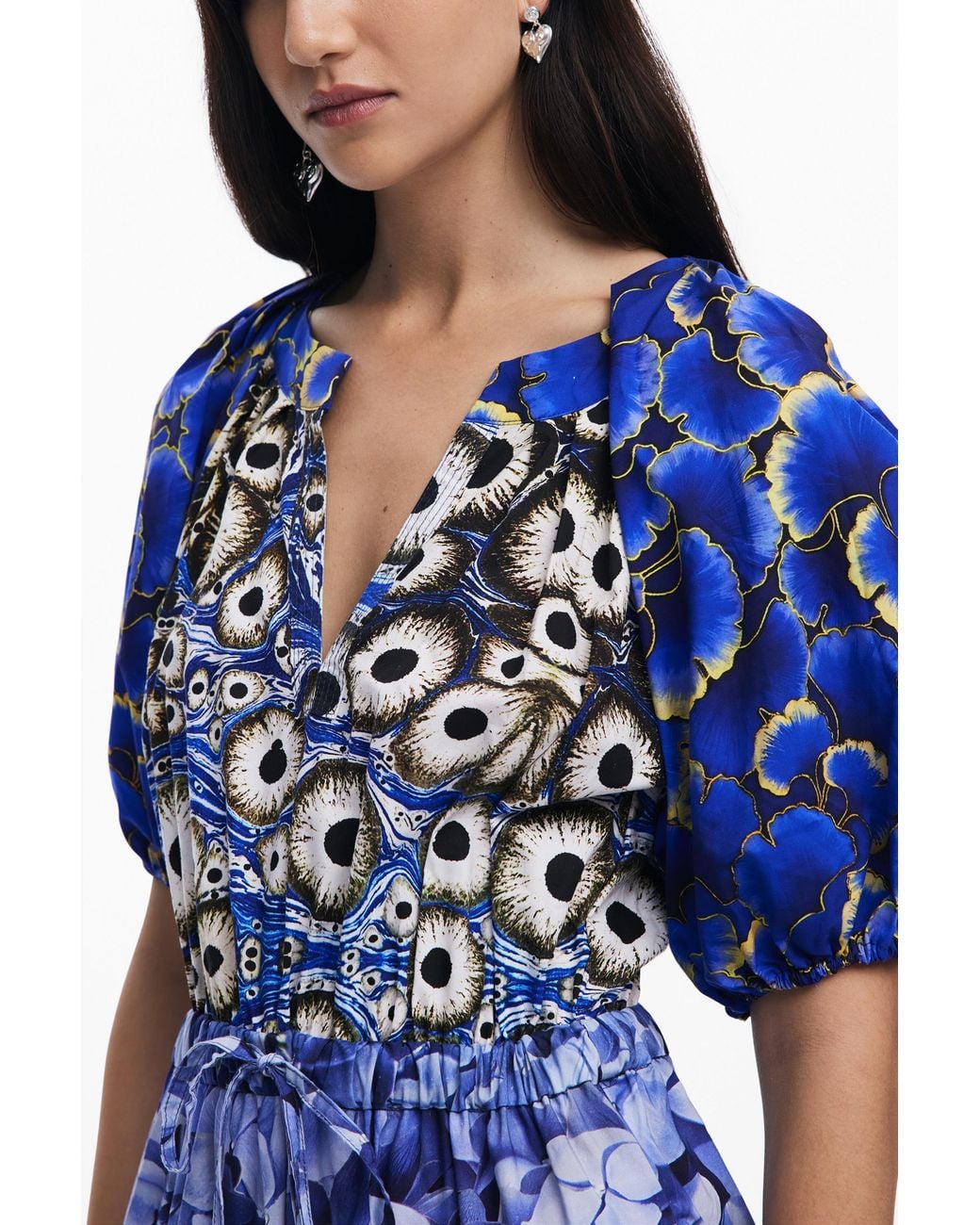 Desigual Blue Dress Designed By Mr. Christian Lacroix