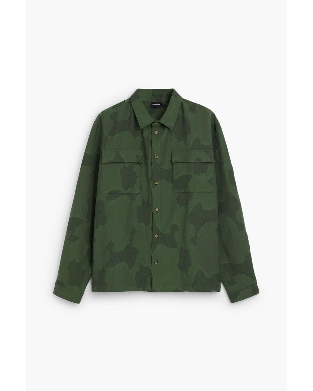 Desigual Green Tactical Shirt for men