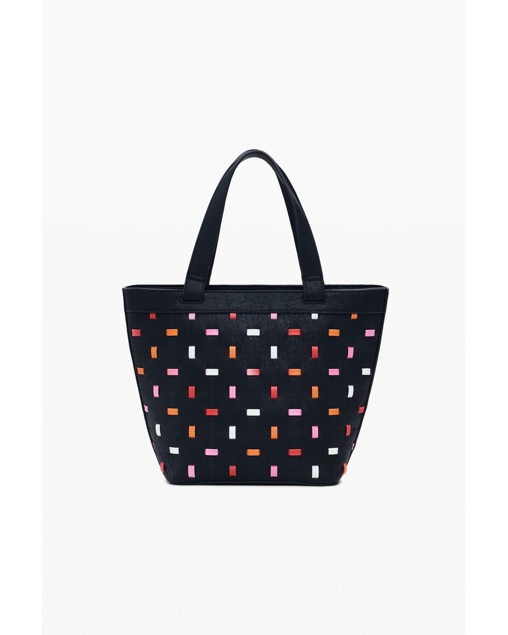 Desigual Blue Cut-Out Shopper Bag, Polyurethane