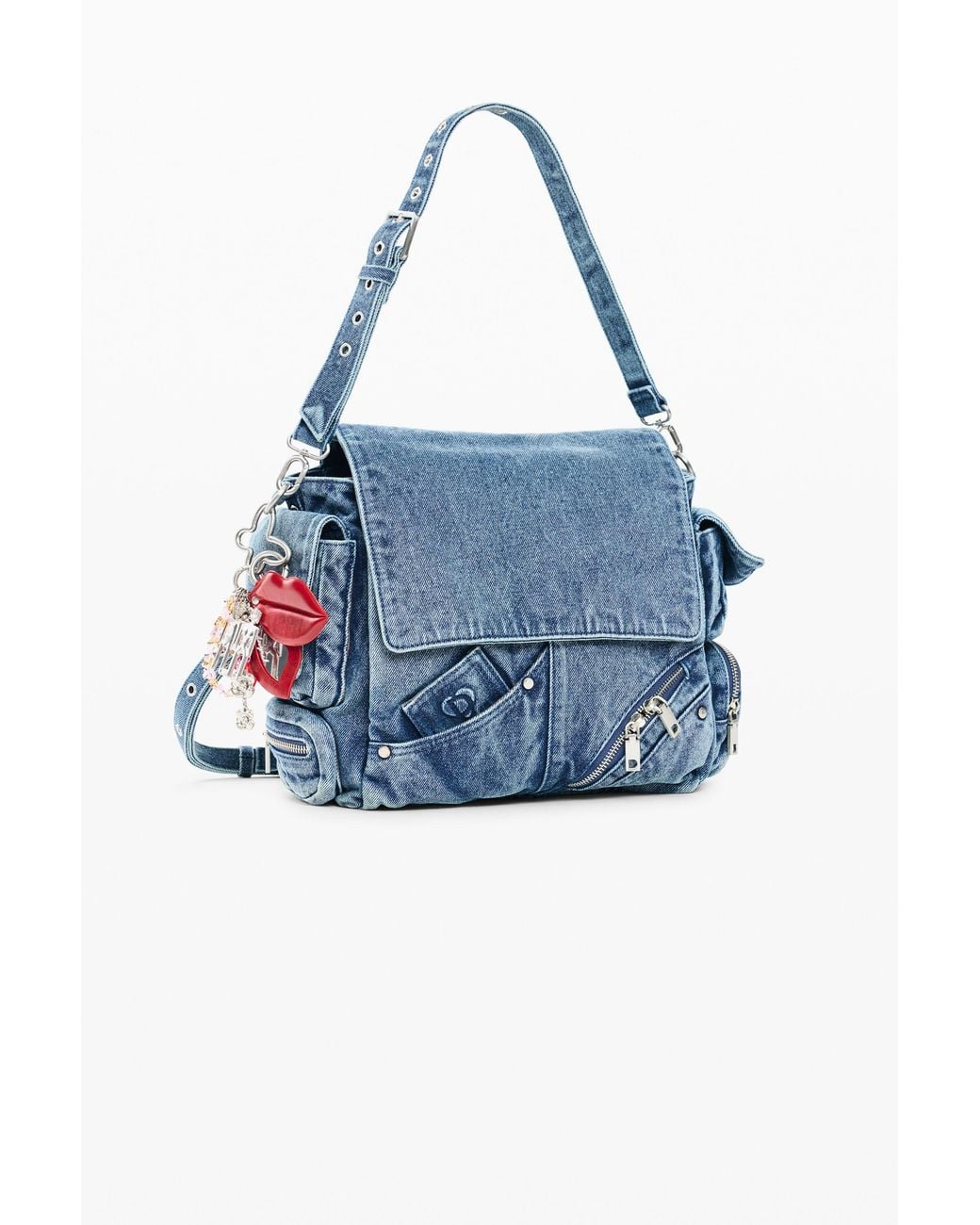 Desigual Blue Mini Backpack, Cotton
