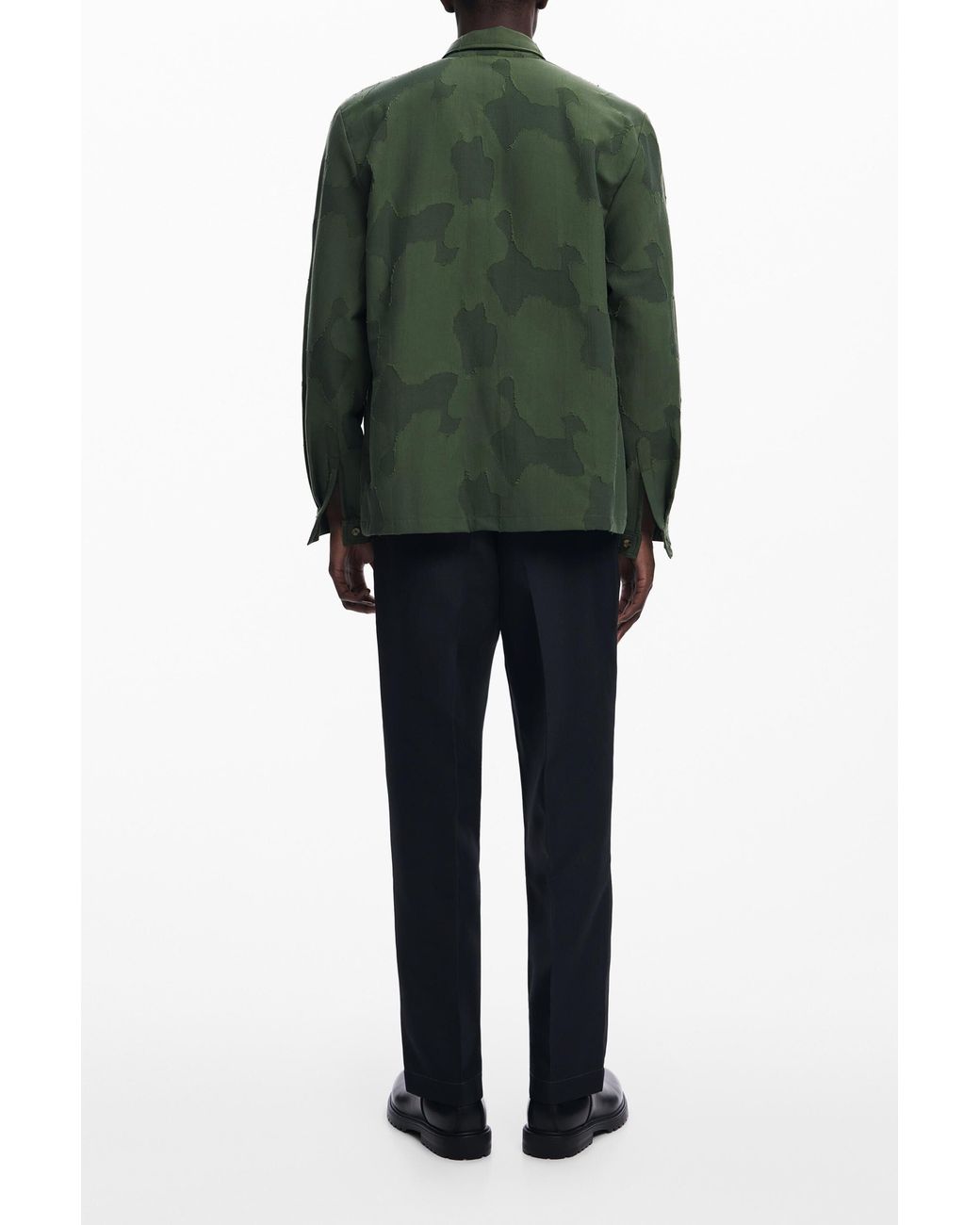 Desigual Green Tactical Shirt for men