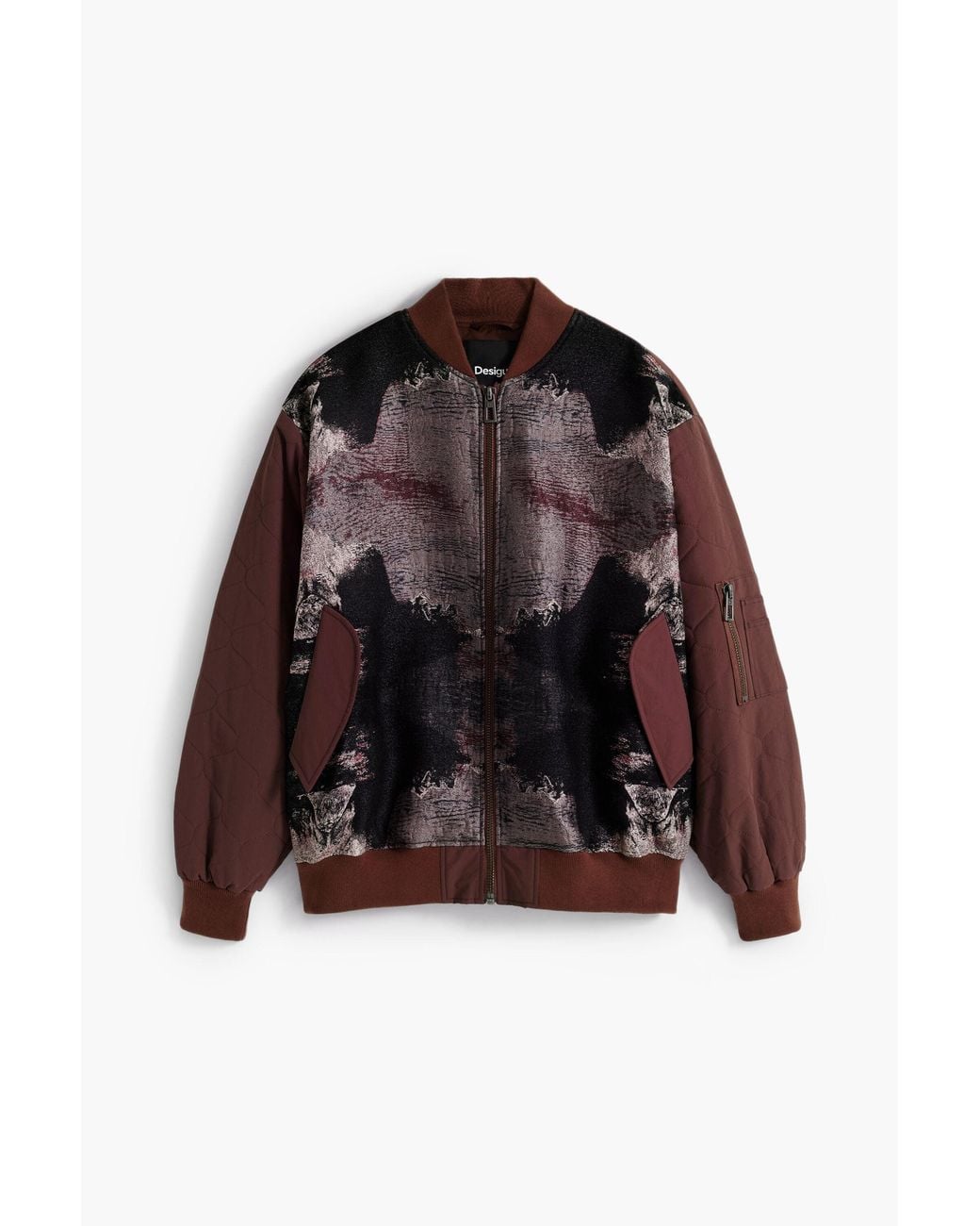 Desigual Brown Jacket Designed By Mr. Christian Lacroix