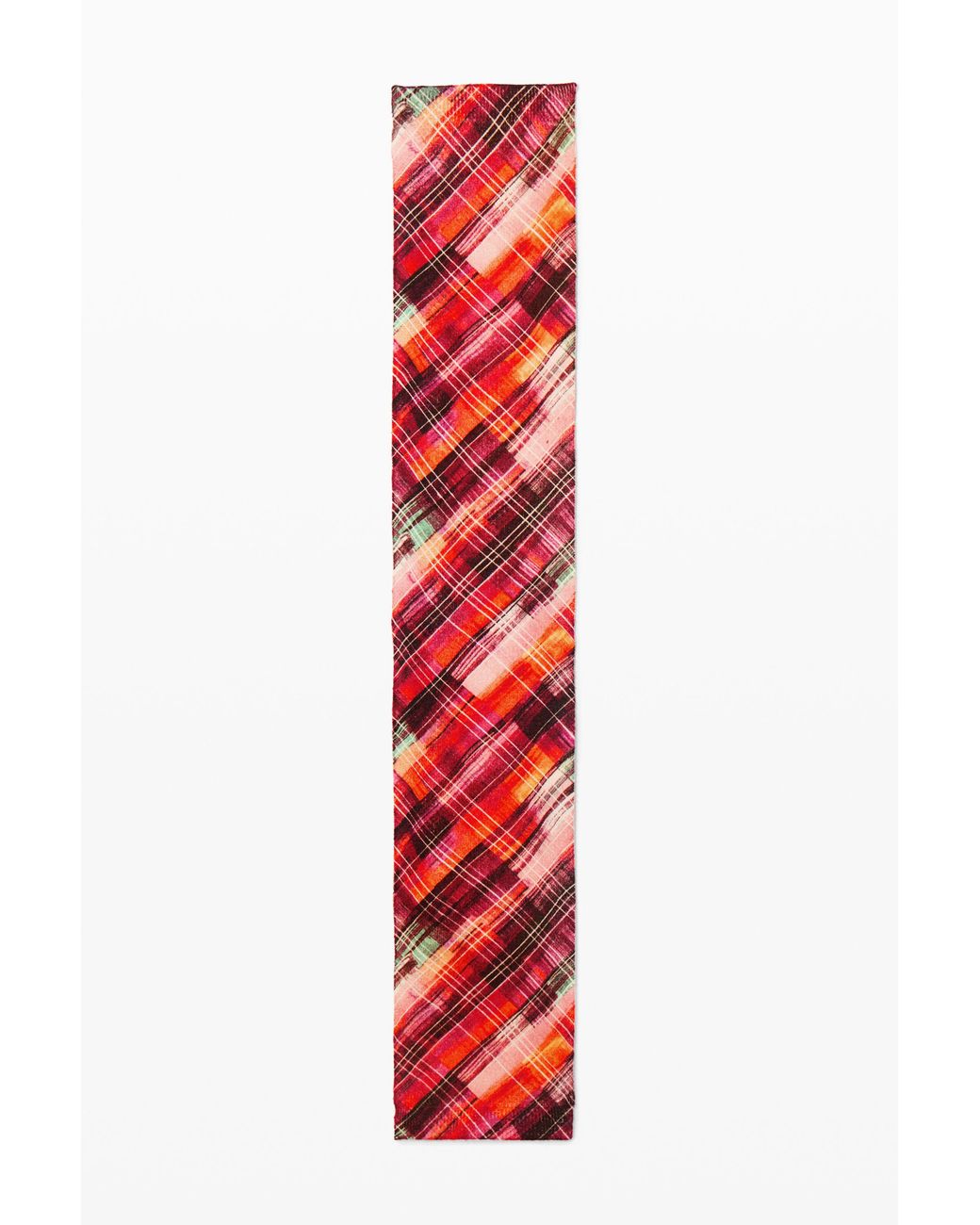 Desigual Red Fringe Scarf