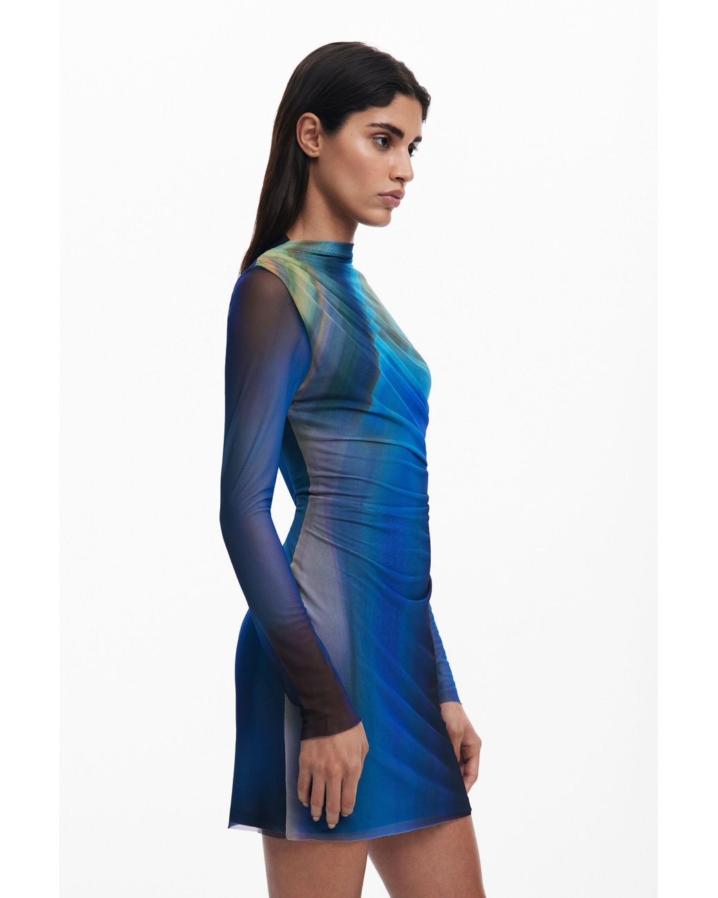 black knitted dress long sleeve MANI KNIT DRESS main image 1
