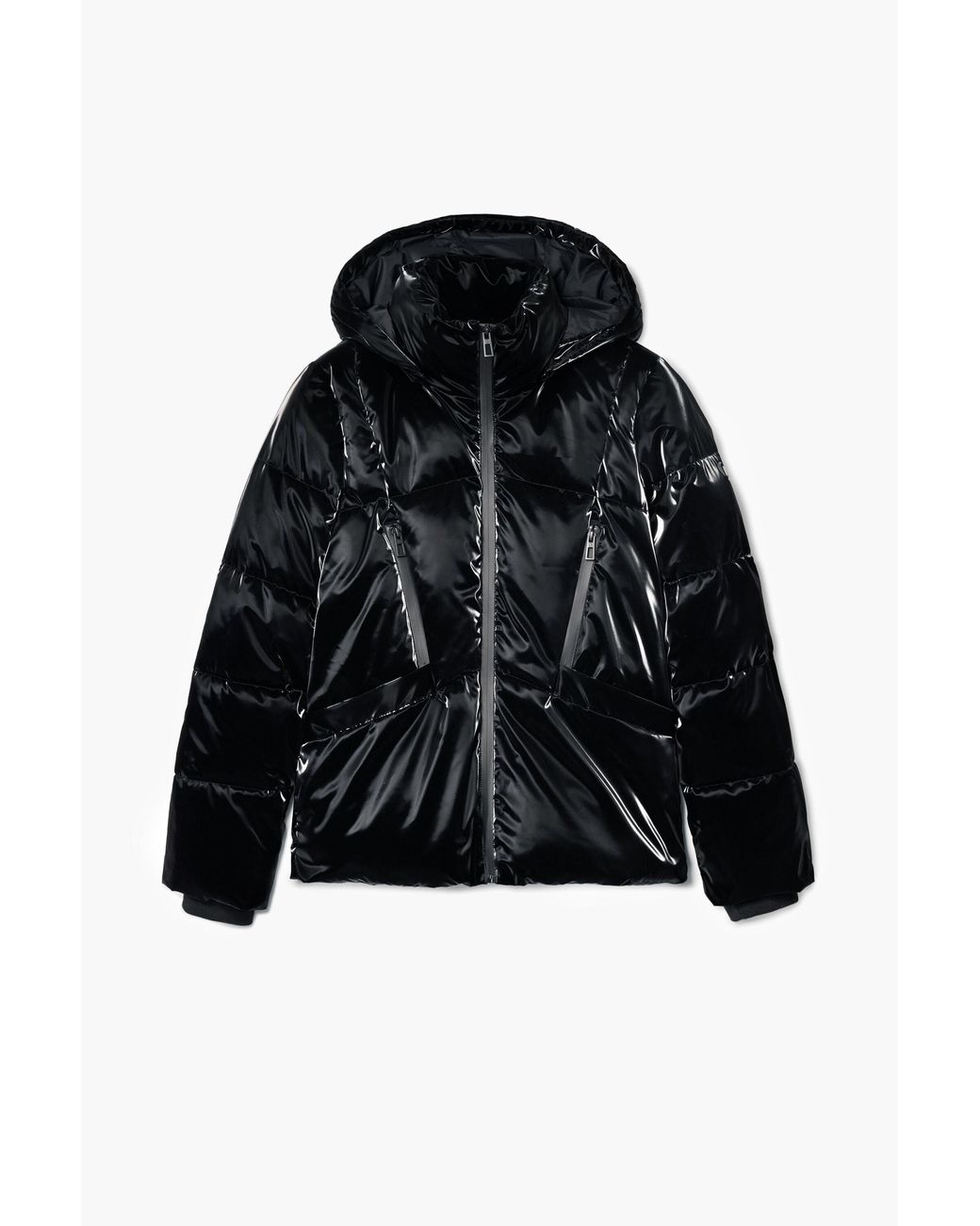 Desigual Blue Padded Coat With Hood