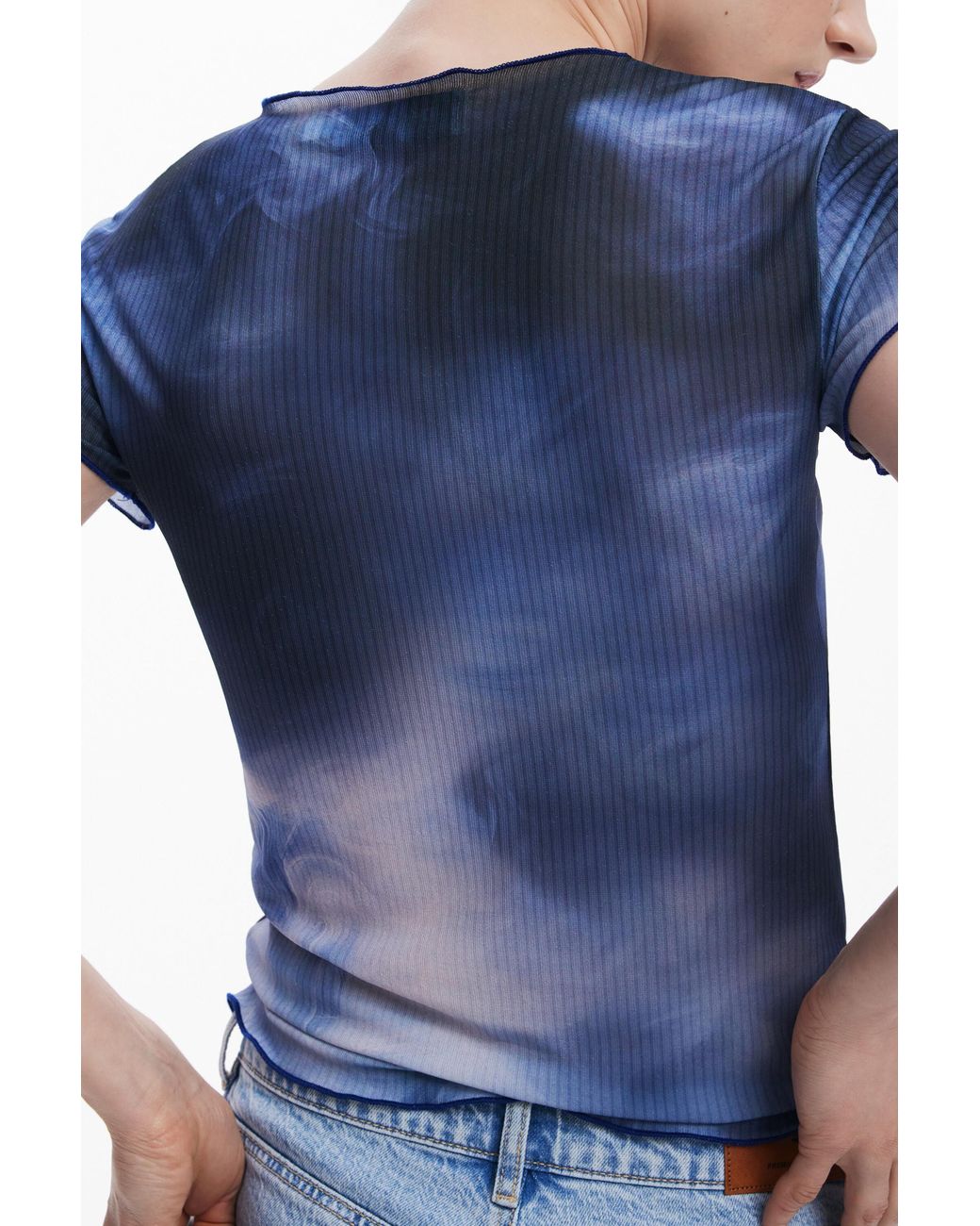 Desigual Blue Kiss Short-Sleeve T-Shirt