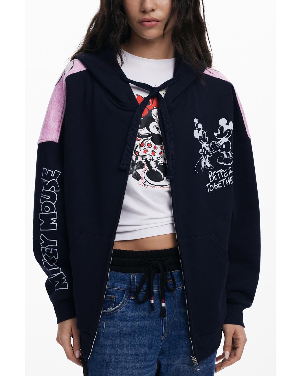Desigual Blue Mickey Mouse Sweatshirt