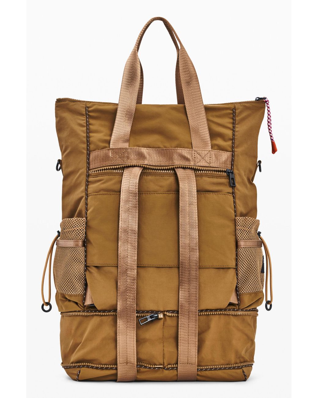 Desigual Natural Large Multi-Position Nylon Backpack, Polyamide