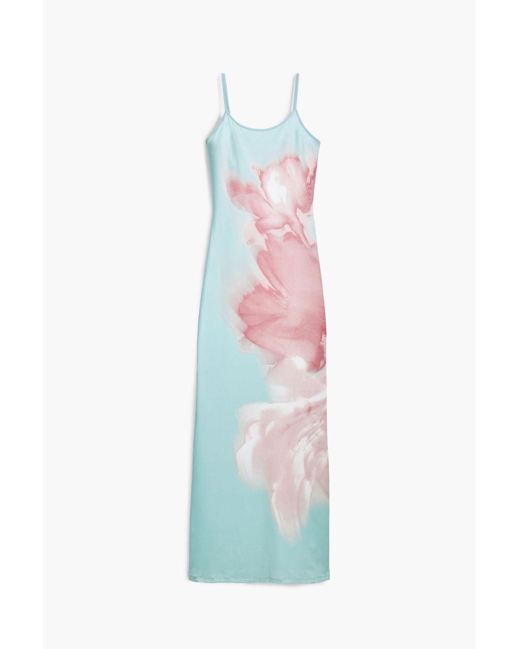 Desigual Blue Floral Midi Dress, Polyester