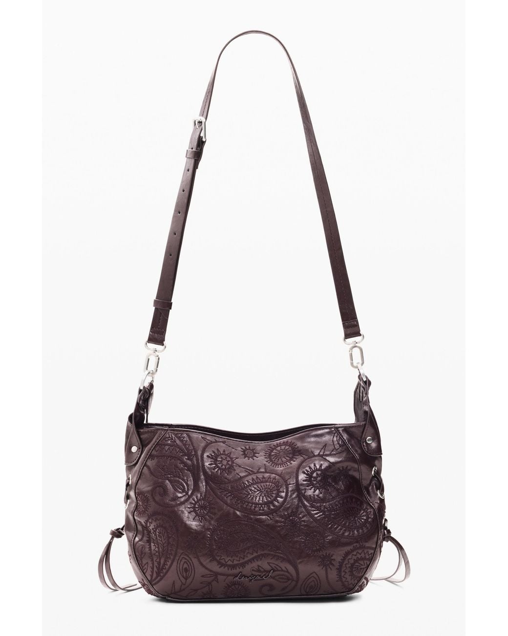 Desigual Purple Medium Shoulder Bag, Polyurethane