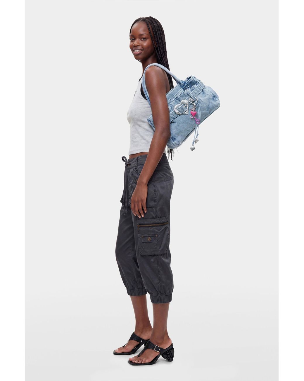Desigual Blue Medium Denim Bag, Cotton