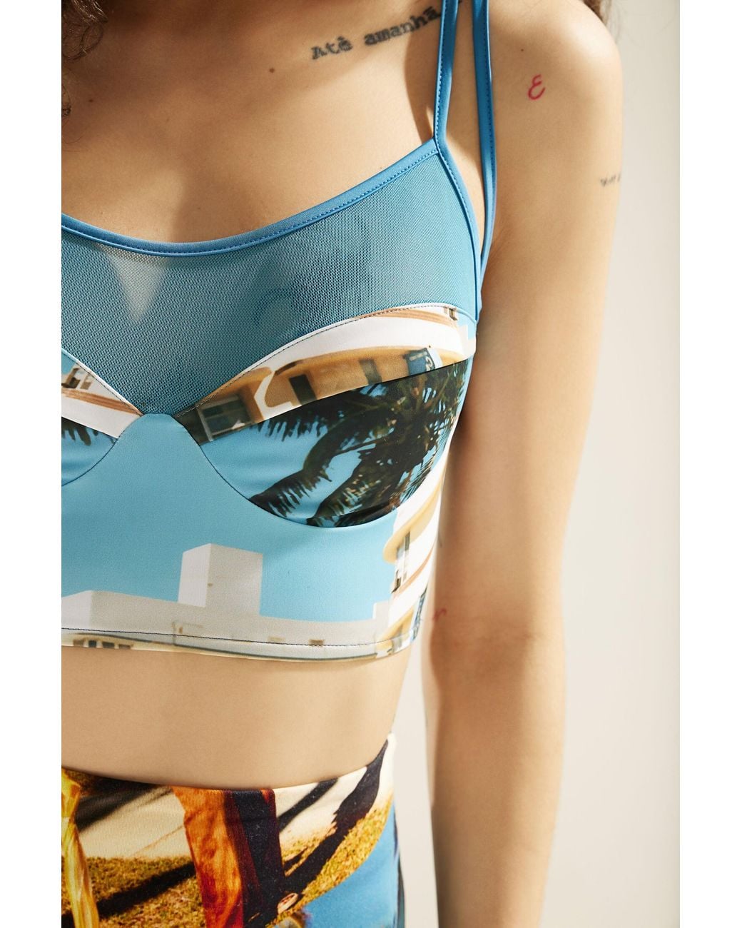 Desigual Blue Miami Slim Strappy Top