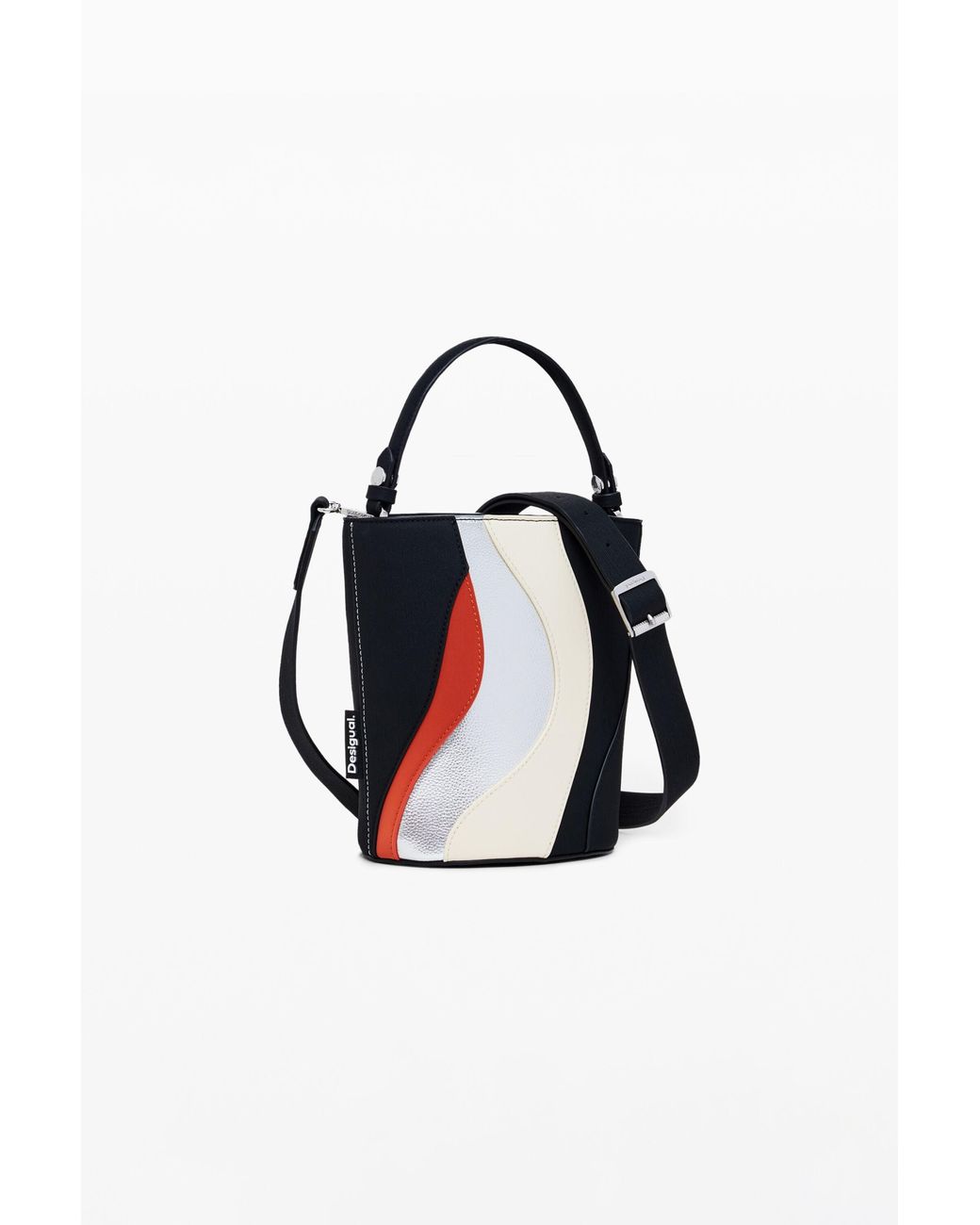 Desigual Blue Wave Shoulder Bag, Polyurethane