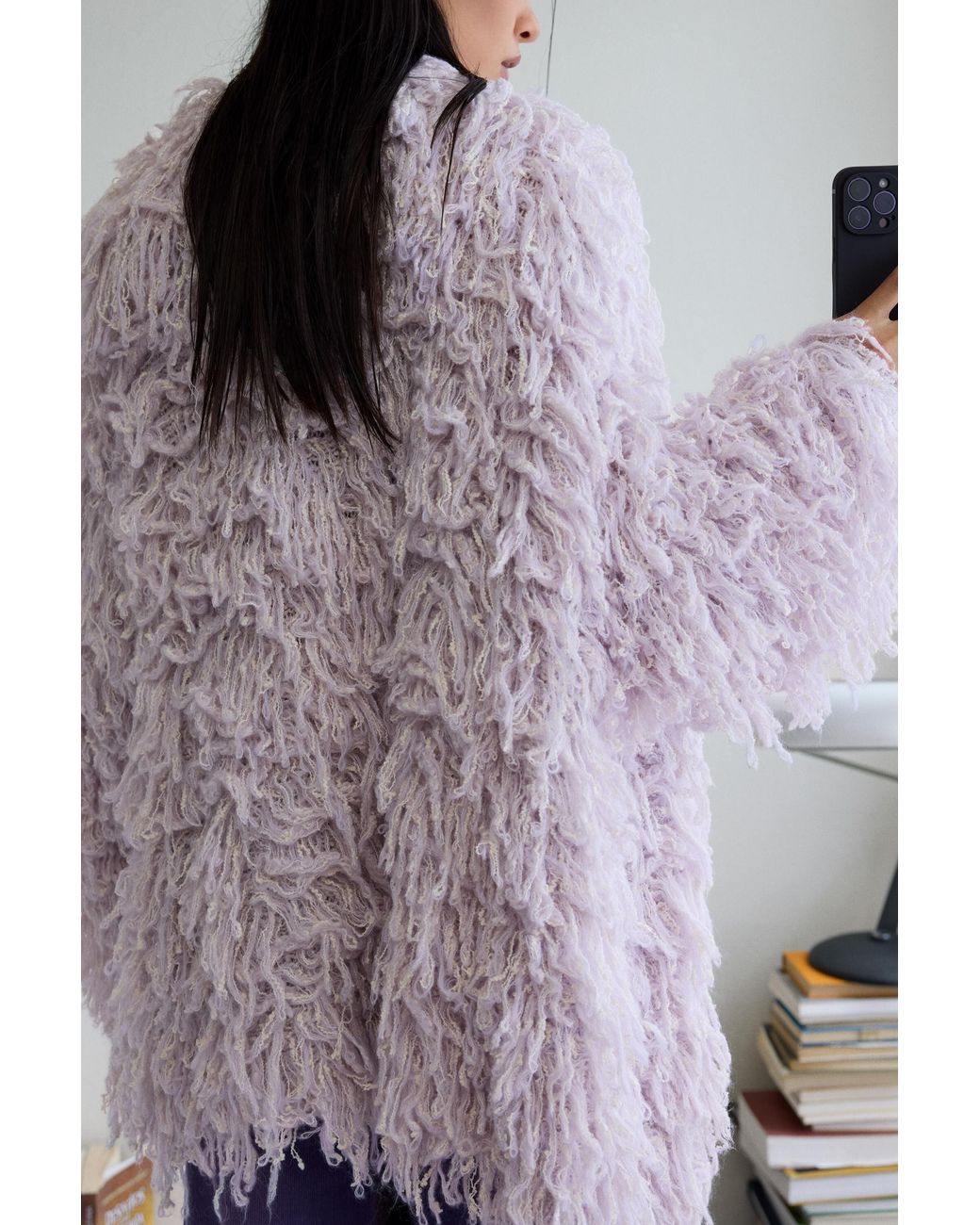 Desigual White Hair Cardigan Sweater