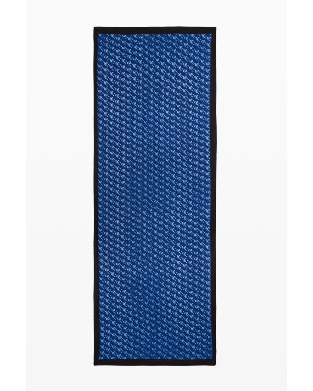 Desigual Blue Rectangular Scarf With Logo, Polyester