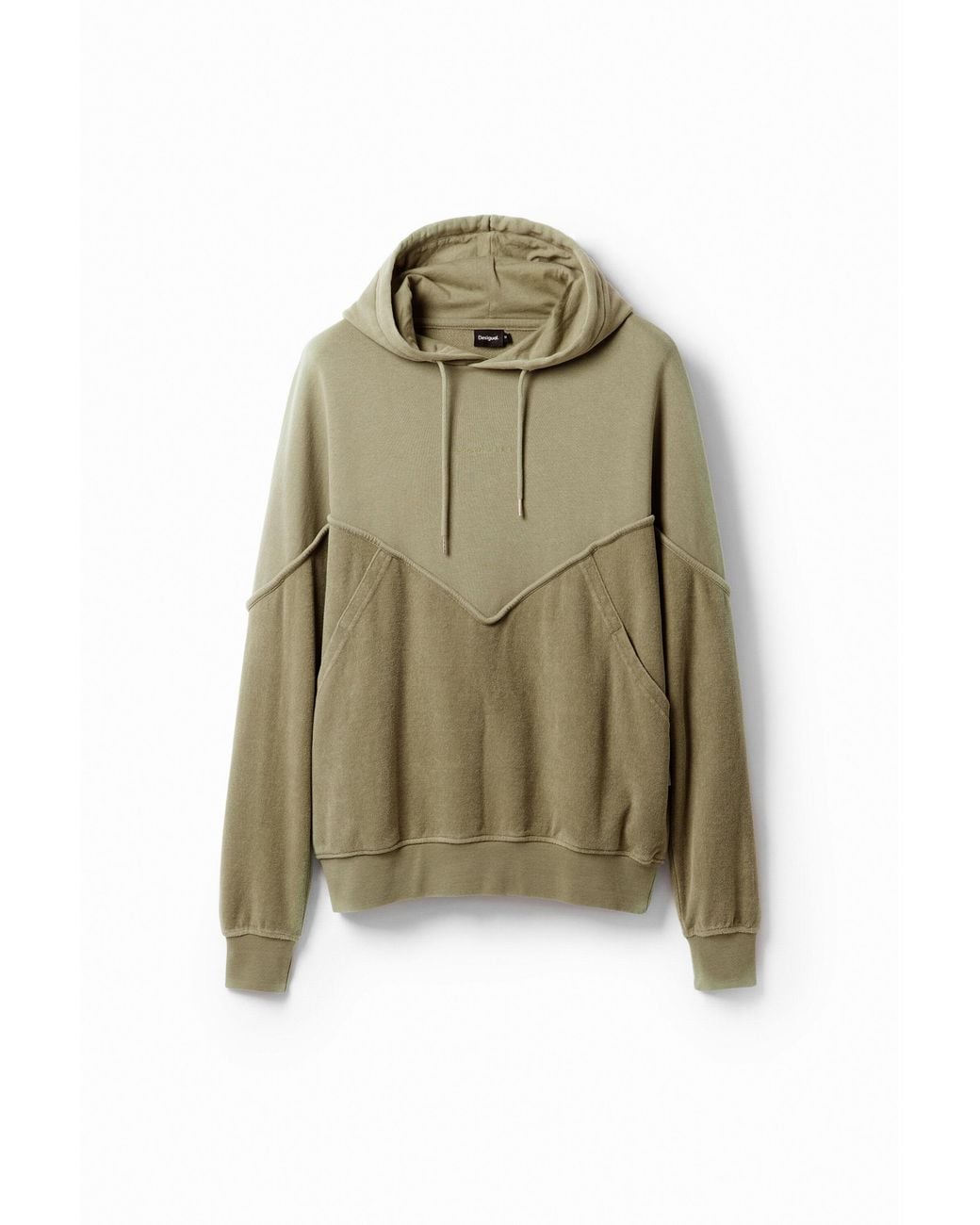 Desigual Green Two-Tone Sweatshirt, Cotton for men