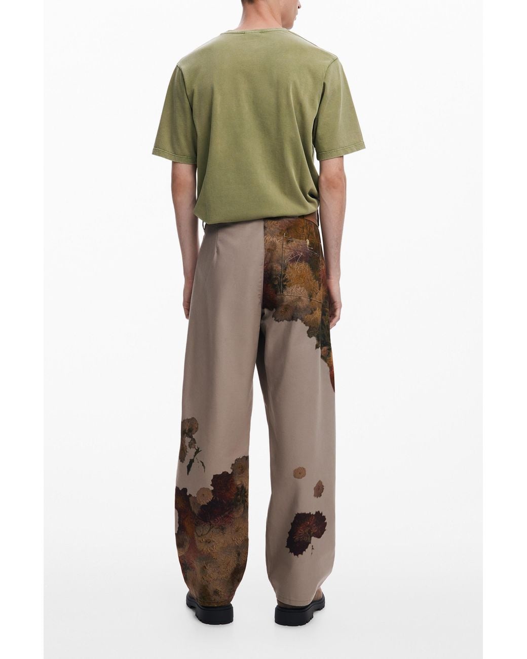 Desigual Green T-Shirt, Cotton for men