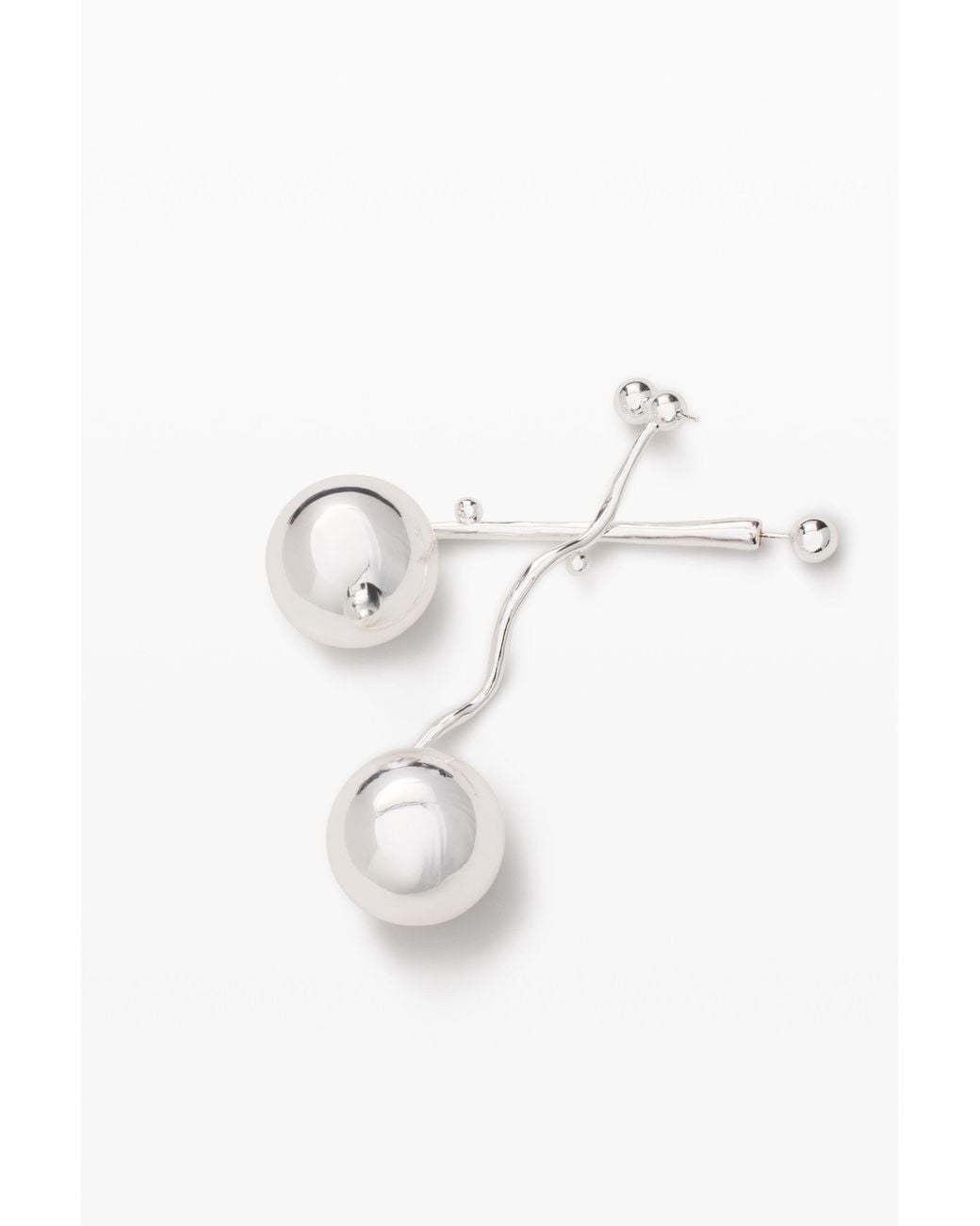 Desigual White Ball Earrings Zalio