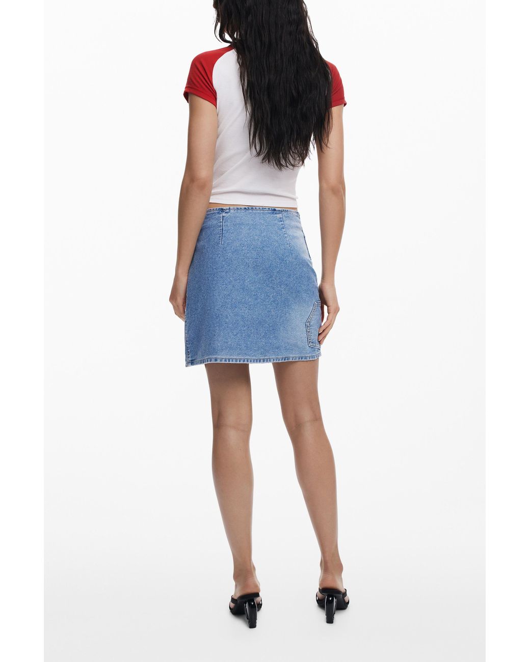 Desigual Red T-Shirt "I Love Paris" Cotton