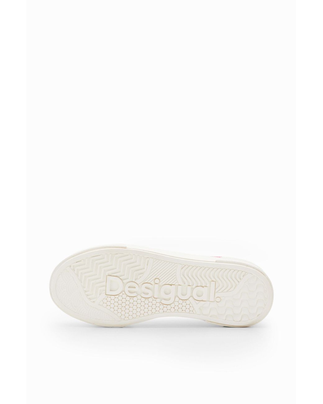 Desigual Pink Studded Platform Sneakers, Polyurethane