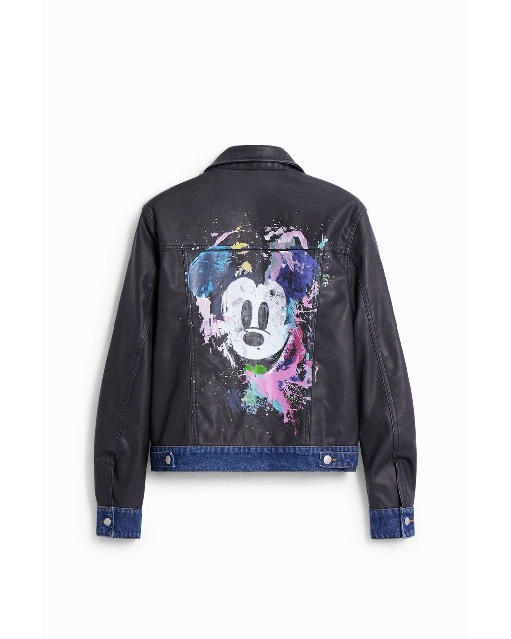 Desigual Blue Mickey Mouse Hybrid Jacket