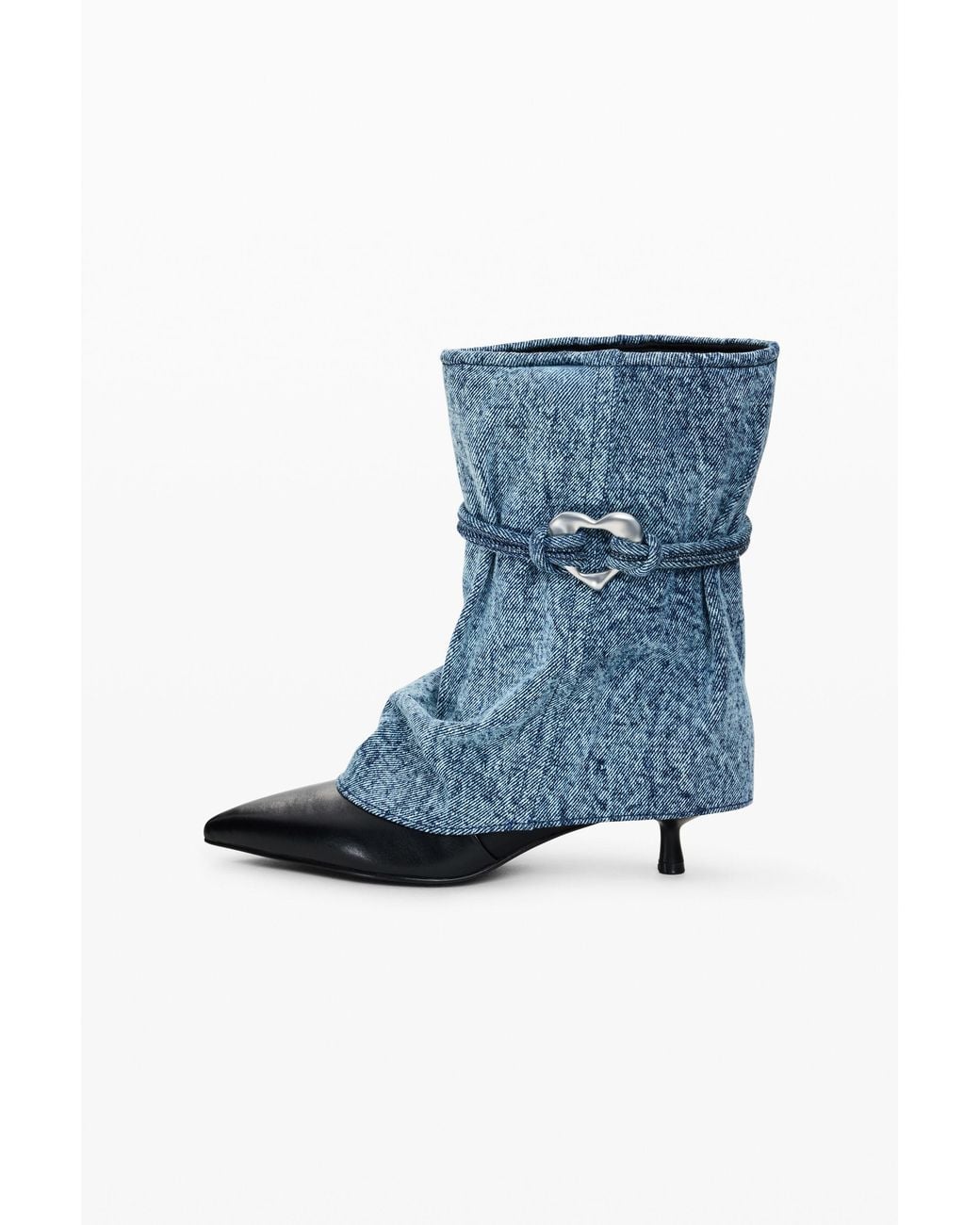 Desigual Blue Cowboy Heeled Boots
